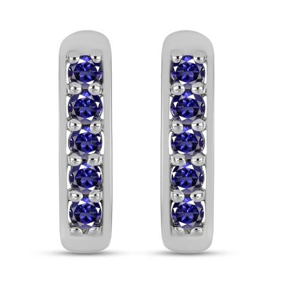 BUY 925 SILVER WITH IOLITE GEMSTONE EARRING
